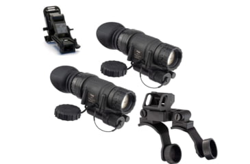 Image of US Night Vision Rhino Arm, TRYBE Optics PVS-14 GEN 3 White Phosphor Night Vision Monocular, Filmless Tube, 64-72 lp/mm, Regular, and TRYBE Optics PVS-14 Dual Bridge Mounting System