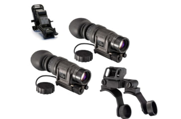 Image of US Night Vision Rhino Arm, TRYBE Optics PVS-14 GEN 3 White Phosphor Night Vision Monocular, Min 2000 FOM, 64-81 lp/mm, Hand Select Quality, and TRYBE Optics PVS-14 Dual Bridge Mounting System