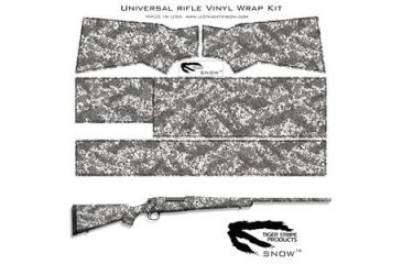 Image of US Night Vision Tiger Stripe Camo Pre-Cut Universal Rifle Skin Vinyl Wrap, 20x30in, Deep Woods Snow 056632