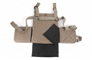 Image of US Palm Desert Tracker Plate Carrier with Armor - MOLLE, Coyote, Large 728028148213
