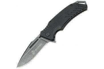 Image of USMC Guardsman Linerlock A/O, Black Knife USMA1036BK