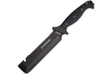 Image of USMC Marine Jarhead Fixed Blade Knife, Blasck Handle USM2001BK