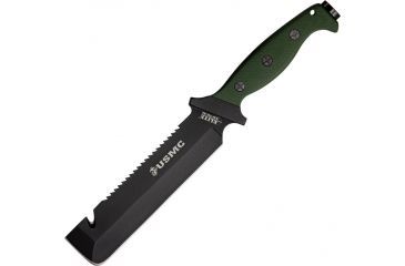 Image of USMC Marine Jarhead Fixed Blade Knife, Green Handle USM2001GN