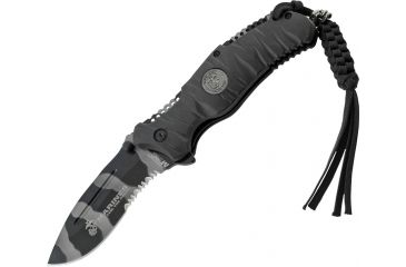 Image of USMC Marine Reaper A/O, Tiger stripe Blade, Black Handle USMA1020UC