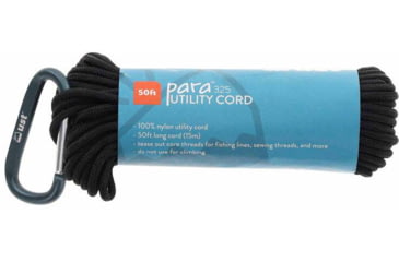 Image of UST 50-Foot Paracord 325, Black, 20-3X50-20