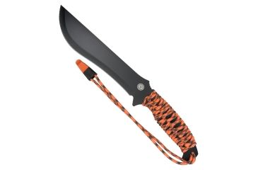 Image of UST ParaChete 9.0 PRO Machete w/ParaTinder Utility Cord, Fire Starter, Whistle, Orange 20-12241