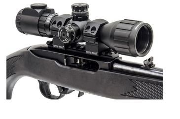 Image of UTG PRO 1 in High Profile P.O.I Picatinny Rifle Scope Rings, Black, 2 Pieces RWU012520