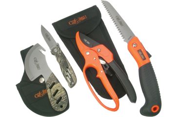 Image of Utica Crush Outdoorsman Kit w/Pruner,Saw,Dressing Knife and Guthook, UTK91406