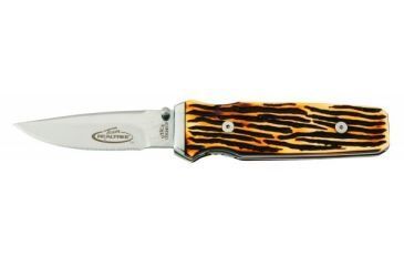 Image of Utica Team Realtree Series Buckstag Delrin Liner Lock, Brown/White, 91-RT56CP
