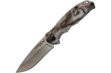 Image of Utica Wilderness Stik I Linerlock Folding Knife, 3.25 satin finish 8Cr13MoV stainless blade, Camo aluminum handle, 91-1521CP