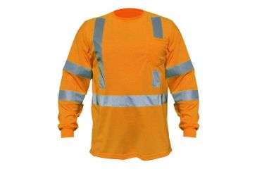 Image of Utility ProWear High Visibility L/S Pocket T Shirt Class 3, Orange, LARGE UHV401-L-O