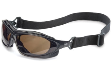 Image of UVEX Seismic Sealed Protective Eyewear, Black Frame, Espresso Anti-scratch Lens S0601HS