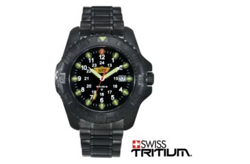 Image of UZI Defender Watch w/ Stainless Steel Strap, Black UZI-32-BSS