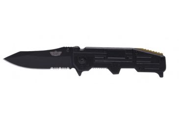 Image of UZI Echo Replica Serrated Blade Blade, Black UZK-FDR-011