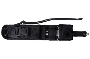 Image of UZI Mossad Steel Single Egded Blade, Black and Silver UZK-FXB-006