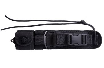 Image of UZI Mossad Steel Single Egded Blade, Black and Silver UZK-FXB-007
