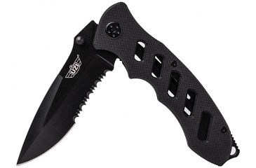 Image of UZI Responder Serrated Blade, Black UZK-FDR-001