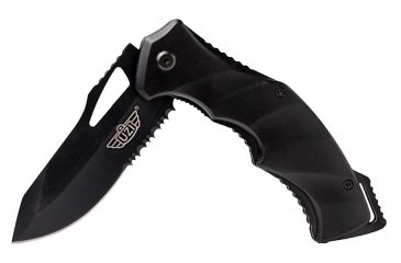 Image of UZI Responder Serrated Blade, Black UZK-FDR-002