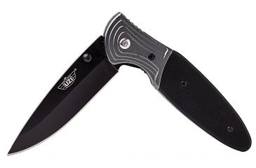 Image of UZI Responder Steel Blade, Black and Grey Green UZK-FDR-003