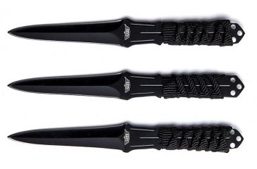 Image of UZI Stainless Steel Throwing Knife, Set of 3, Black and Silver UZK-TRW-003