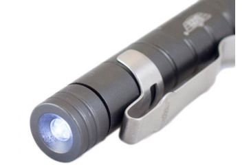 Image of Uzi Tactical Defender Pen w/LED Light, Gun Metal, UZI-TACPEN9-GM