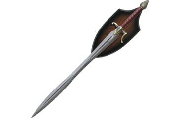 Image of Valyrian Steel Caesura Sword of Kvothe, 27.88 blackened finish 1060HC steel blade, Brown leather wrapped handle with twisted wire acc, FCF001