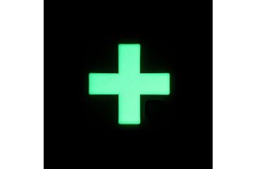 Image of Vanquest Gear Medical Cross - Glow In The Dark Patch, Red, 9ZMDCR-100-RD-GITD