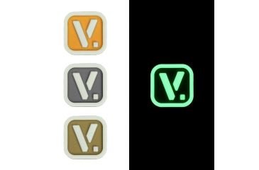Image of Vanquest Gear Vanquest V Logo - Glow In The Dark Patch