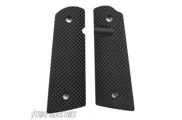 Image of Strike Industries Polymer Extreme 1911 Pistol Grip, Molded Golf Ball Dimple Pattern, Semi-Gloss PX09