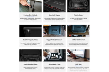 Image of Vaultek Safe NVTi Full Size Rugged WiFi and Biometric Smart Safe, Black, NVTi-BK