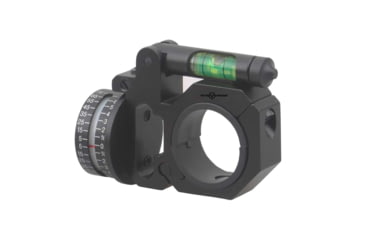 Image of Vector Optics ACD Angle Indicating Mount Ring, 30mm/ 1in Tube, 6063-T6, Matte, w/ Bubble Level, Black, SCACD-11