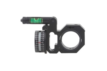 Image of Vector Optics ACD Angle Indicating Mount Ring, 30mm/ 1in Tube, 6063-T6, Matte, w/ Bubble Level, Black, SCACD-11