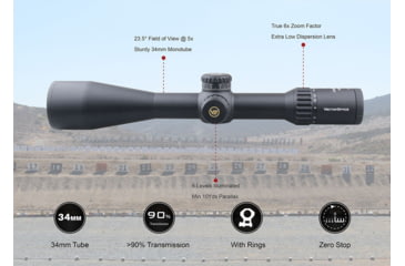 Image of Vector Optics Continental 5-30x56mm Rifle Scope, 34mm, FFP, VCT-34FFP, Nitrogen Purged, Black, SCFF-30