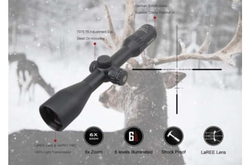 Image of Vector Optics Continental x6 3-18x50 CDM Hunting Riflescope, 30mm Tube, 0192687279043