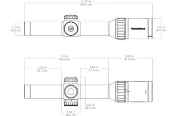 Image of Vector Optics Continental x8 1-8x24 30mm Tube LPVO ED Hunting Rifle Scope, Second Focal Plane