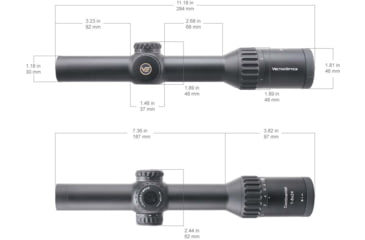 Image of Vector Optics Continental x8 1-8x24 30mm Tube ED Tactical LPVO Rifle Scope, Second Focal Plane