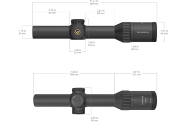 Image of Vector Optics Continental x8 1-8x24i 30mm Tube ED Fiber LPVO Rifle Scope, Second Focal Plane