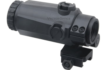 Image of Vector Optics Magnifier 3x GenII Red Dot Sight with SCTM-17 Flip Side Mount, Black, SCMF-03R