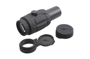 Image of Vector Optics Magnifier 4x26mm Red Dot Sight w/ TM-17 Flip Side Mount, w/ Lens Cap, Black, SCMF-14