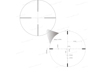 Image of Vector Optics Matiz MOA Rifle Scope, 2-7x32mm, 25.4mm Tube, VOW-MOA Reticle, Green, SCOM-33
