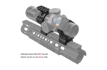 Image of USED Vector Optics Tactical Rifle Scope Rings, 35mm Tube, Picatinny, 40mm Height, 6061-T6, Matte, Black, SCTM-32, EDEMO2, Used, Condition Fair, Condition Fair, Used
