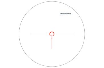 Image of Vector Optics Taurus Rifle Scope, 1-6x24mm, First Focal Plane, 30mm Tube, VTC-CMIL Illuminated Reticle, 6061-T6, Black, SCFF-27