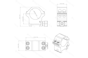 Image of Vector Optics 25.4mm Weaver Rings-Low