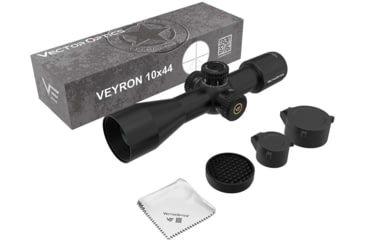 Image of Vector Optics Veyron 10x44mm 30mm Tube Rifle Scope, Second Focal Plane