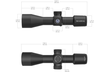 Image of Vector Optics Veyron 10x44mm 30mm Tube Rifle Scope, Second Focal Plane