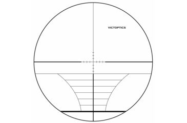 Image of VictOptics AO Rifle Scope, 8.5-32x50mm, Second Focal Plane, 1-inch Tube, Range Finder Non-Illuminated Reticle, 6061-T6, Black, OPSL10
