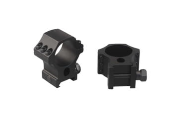 Image of Vector Optics X-Accu Rifle Scope Rings, 30mm Tube, Picatinny, 1.25in Height, 6061-T6, Matte, Black, SCTM-34