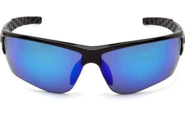 Image of Venture Gear Atwater Safety Glasses w/Ice Blue Mirror Anti-Fog Lens, Black, VGSB1265TB