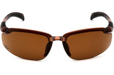 Image of Venture Gear Waverton Safety Glasses w/Bronze Lens, Brown, VGSBR1118DB