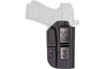 Image of Versacarry Obsidian Essential IWB Molded Polymer Belt Holster, Glock 43, Ambidextrous Hand, Black, OBE111G43